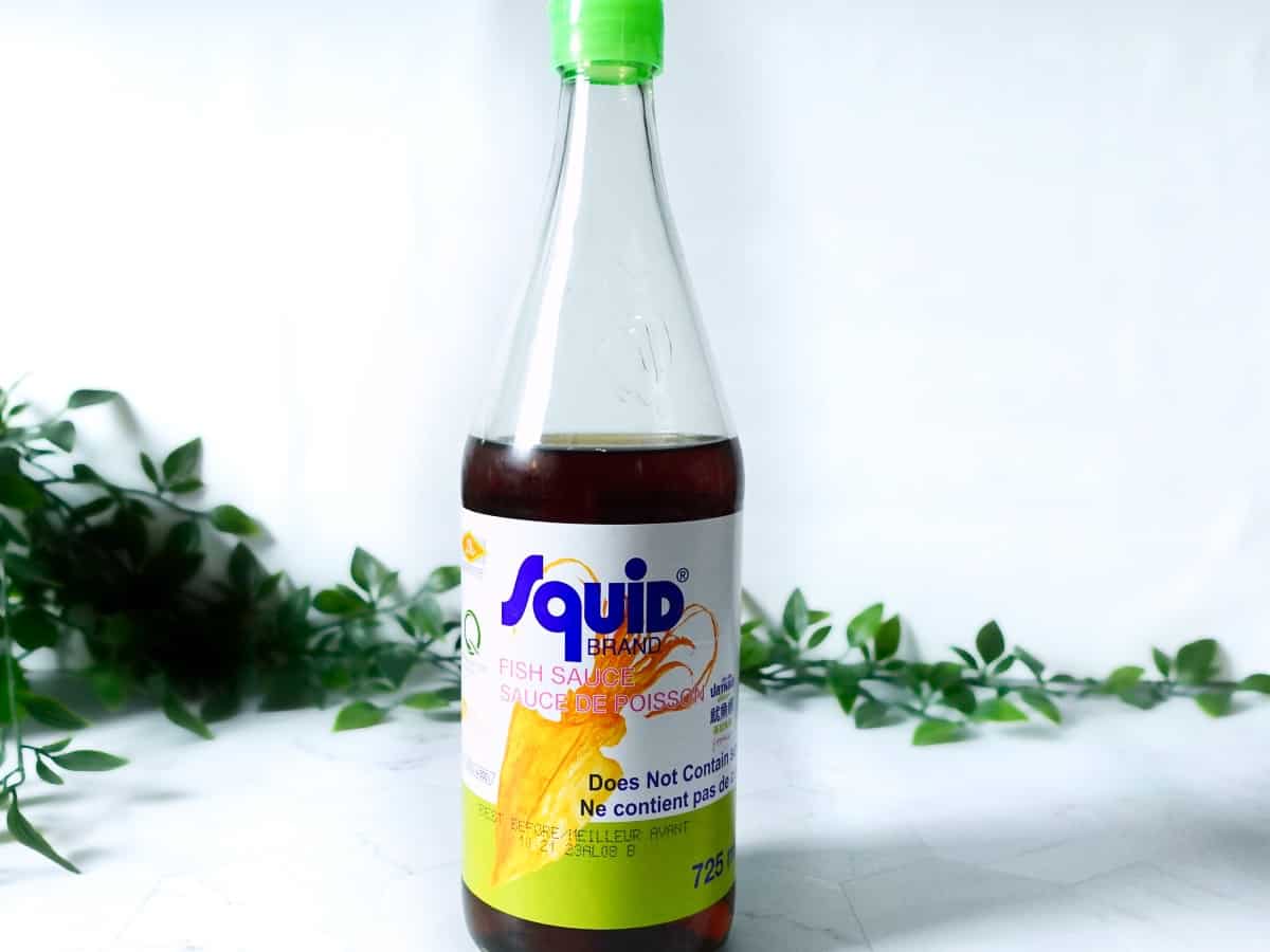 bottle of Squid brand Thai fish sauce
