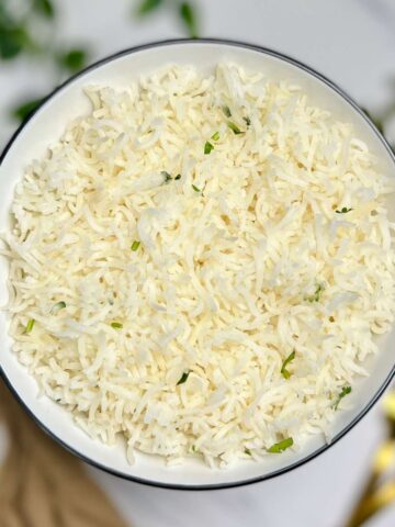 basmati rice cooked with butter