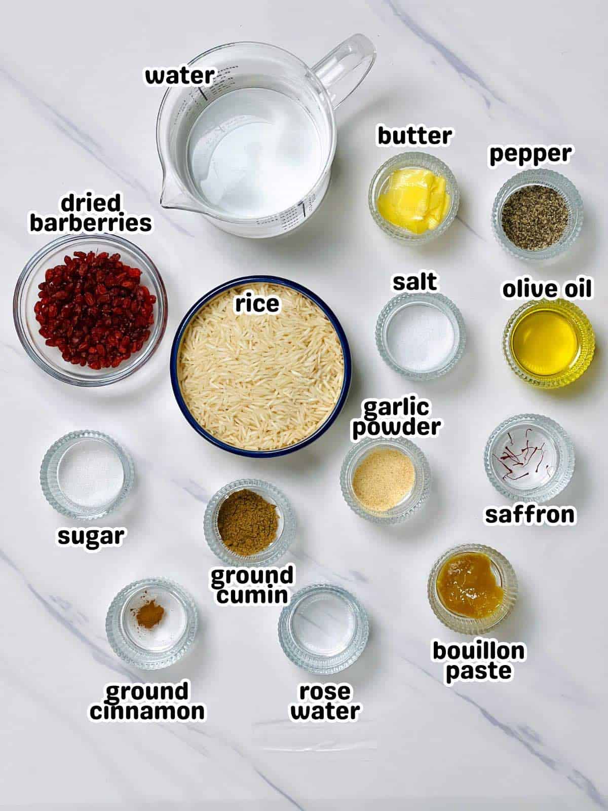 ingredients required for making barberry rice