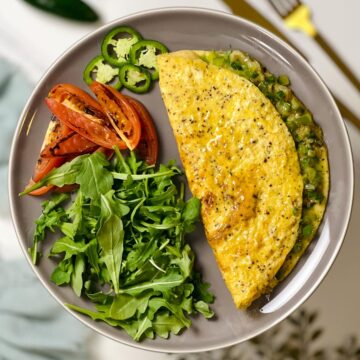 jalapeno omelette on a plate