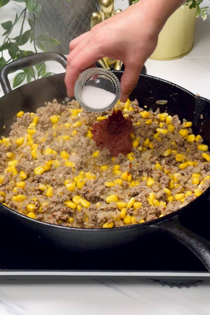 Ground Beef and Corn Skillet