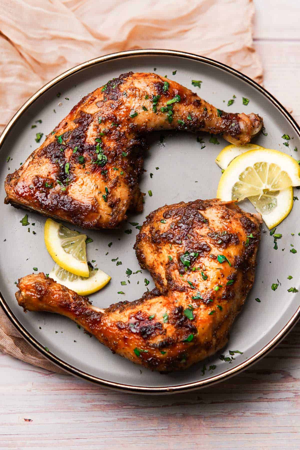 Baked Chicken Leg Quarters - Next in Lime